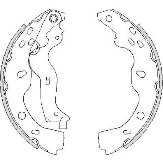 Колодки гальмівні. задн. (Remsa) Suzuki SX4 06-14, Fiat Sedici 06-14 (Z4227.00) WOKING Z422700