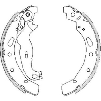 Колодки гальмівні. задн. (Remsa) Ford Fiesta 09> WOKING Z4242.00