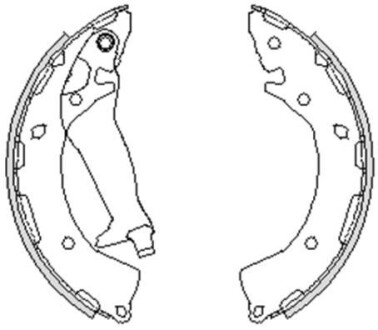 Колодки тормозные бараб. задн. (Remsa) Hyundai I10 1.0 07-13,Hyundai I10 1.1 07-13 WOKING Z4248.00