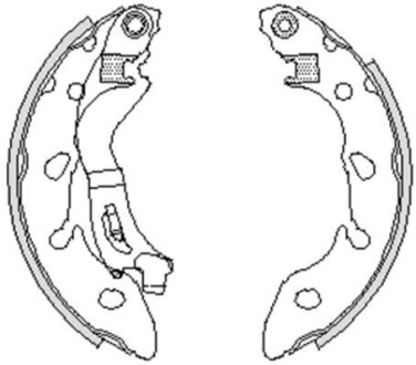 Колодки гальмівні. задн. (Remsa) Fiat 500 07> Panda 03> (Z4249.00) WOKING Z424900