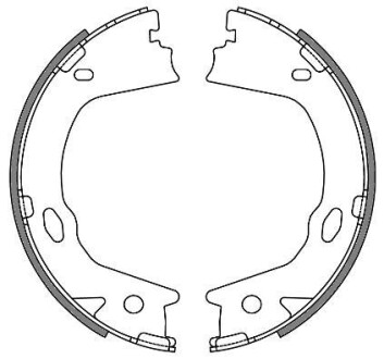 Колодки тормозные барабанные задние Hyundai Grandeur 2.2 03-,Hyundai Grandeur 3.3 03- WOKING Z4657.00