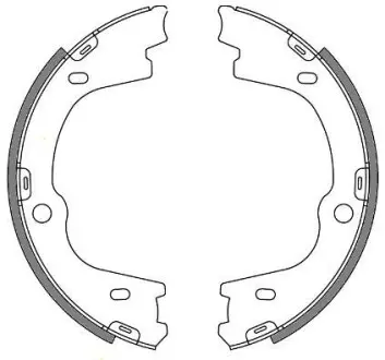 Колодки стояночного тормоза (Remsa) Hyundai ix55 08> H-1 08> WOKING Z4673.00