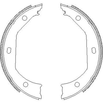 Колодки ручного тормоза BMW 3(E46,E90-92) 00-13/5(E39) 95-04/X1(E84) 09-15 (ATE) WOKING Z4716.00