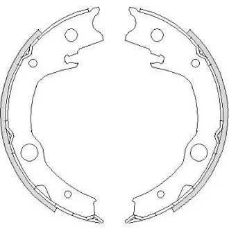 Колодки ручного тормоза Corolla 02-07/Avensis 03-08/Echo 99-05 WOKING Z4729.00