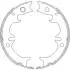 Колодки тормозные бараб. задн. (Remsa) Toyota Camry 2.0 01-06,Toyota Camry 2.4 01-06 WOKING Z4731.00 (фото 1)