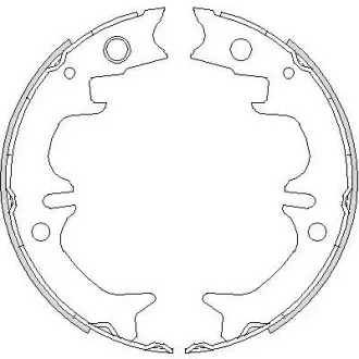 Колодки гальмівні. задн. (Remsa) Toyota Camry 2.0 01-06, Toyota Camry 2.4 01-06 WOKING Z4731.00