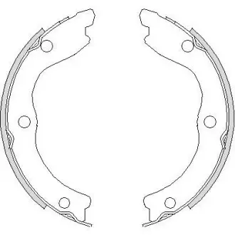 Колодки тормозные бараб. задн. (Remsa) Nissan X-trail 2.0 01-13,Nissan X-trail 2.2 01-13 WOKING Z4736.00