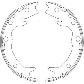 Колодки гальмівні. задн. (Remsa) Honda Accord vii 2.0 03-12, Honda Accord vii 2.2 03-12 WOKING Z4737.00