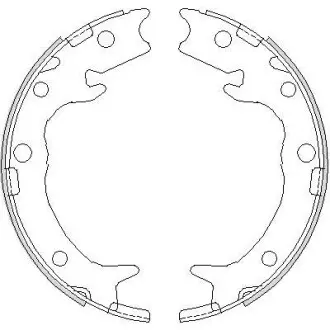 Колодки гальмівні. задн. (Remsa) Honda Accord vii 2.0 03-12, Honda Accord vii 2.2 03-12 WOKING Z4737.00