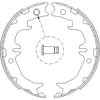 Колодки ручного тормоза Lexus RX/IS/GS 93-08, Avensis/Previa/Rav4 90-06 WOKING Z4742.00