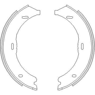 Колодки тормозные бараб. задн. (Remsa) Mercedes-benz V-class 2.1 14-,Mercedes-benz Viano 2.0 03- (Z4745.00) WOKING Z474500