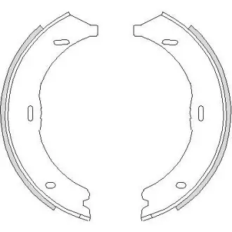 Колодки тормозные бараб. задн. (Remsa) Mercedes-benz V-class 2.1 14-,Mercedes-benz Viano 2.0 03- (Z4745.00) WOKING Z474500