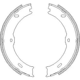Гальмівні колодки. задн. (Remsa) Mercedes-Benz Sprinter 35-t 1.8 06-, Mercedes-Benz Sprinter 35-t 2.1 06- WOKING Z4746.00