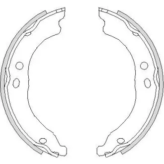 Колодки ручного тормоза Ducato/Boxer 06- (Bendix) WOKING Z4750.00