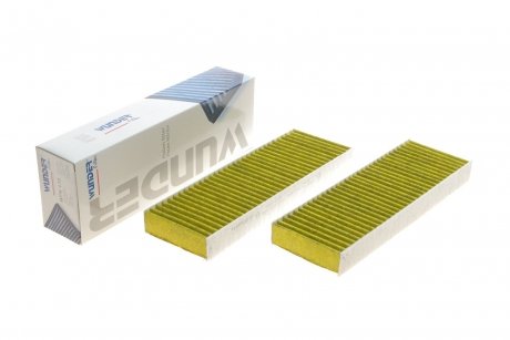 Фильтр салона Citroen Berlingo/Peugeot Partner 08-(угольный) (к-кт 2 шт.) WUNDER FILTER WPK 410