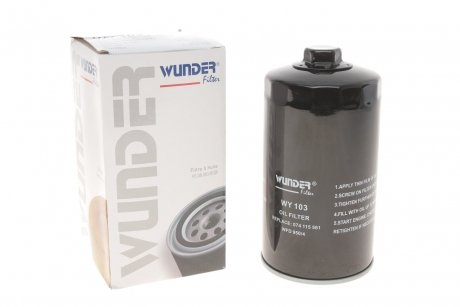 Фильтр масляный VW T4 2.4D/2.5DTI WUNDER FILTER WY 103