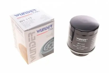 Фильтр масляный VW Golf 1.2/1.4 TSI 07-13/Jetta/Passat 1.4 TSI 07-10 WUNDER FILTER WY 117