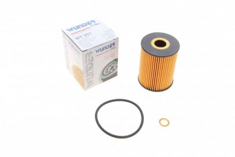 Фільтр масляний Chevrolet Captiva/Cruze/Epica/Lacetti/Nubira/Opel Antara 2.0D 05- WUNDER FILTER WY 351