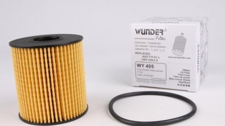 Фильтр масляный Ford Transit/Citroen Jumper 2.2HDI/2.4TDCi 06-/Peugeot 2.0HDI 03- (снят с производства) WUNDER FILTER WY 405