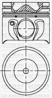 Фото поршень с кольцами і пальцем (размер отв. 86.01 / STD) FORD MODEO 2.0 TDCI (4цл.) (V185 Duratorq TDCI 125 PS, CD132 Duratorq TDCI 115…) YENMAK 31-03459-000 Поршень с кольцами і пальцем (размер отв. 86.01 / STD) FORD MODEO 2.0 TDCI (4цл.) (V185 Duratorq TDCI 125 PS, CD132 Duratorq TDCI 115…) YENMAK 31-03459-000