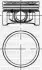 Поршень с кольцами і пальцем (размер отв. 69.00/ STD) RENAULT Clio, Logan, 1,2 (D4F 740-728-730 75PS) YENMAK 31-04184-000 (фото 1)