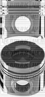 Поршень с кольцами і пальцем (размер отв. 91.1 / STD) (4D56T D-ID Euro 5 1-3 Cyl.) (Дизель, 4ц) YENMAK 31-04362-000