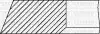Комплект поршневих кілець (на 1 поршень) (76,51/STD) (1,75/2,0/3,0) AUDI, VW 1.6 TD 82-, 2,0TDI, 2.4TDI (4/5/6цл) YENMAK 91-09301-000 (фото 3)