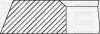 Комплект поршневих кілець (на 1 поршень) (83,01/+0.50) (1,2/1,5/2,0) VW, AUDI, SKODA 2,0i/2.0FSI/2,8i YENMAK 91-09311-050 (фото 2)