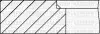 Комплект поршневих кілець (на 1 поршень) VW LT 2.5TDI (81.01/STD) (2.5/2/3) YENMAK 91-09318-000 (фото 1)