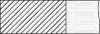 Комплект поршневих кілець (на 1 поршень) FORD Transit 2.5DI/TD 94-00 (93.67/STD) (2/2/4) YENMAK 91-09427-000 (фото 1)