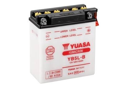 МОТО 12V 5,3Ah YuMicron Battery (сухозаряжений) YUASA YB5L-B