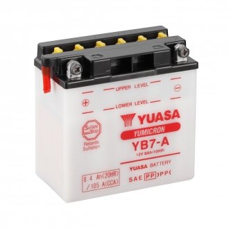 МОТО 12V 8,4Ah YuMicron Battery (сухозаряжений) YUASA YB7-A