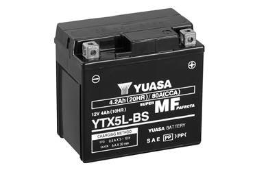 МОТО 12V 4Ah MF VRLA Battery AGM (сухозаряжений) YUASA YTX5L-BS