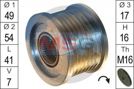 Шків демпферний генератора ZEN ZN5562