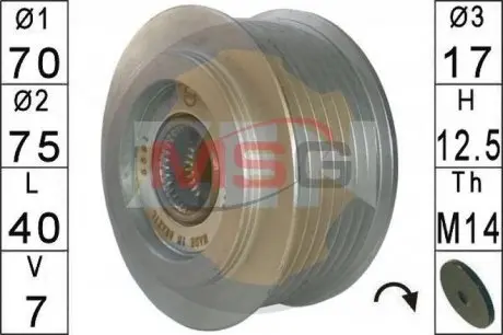 Шкiв генератора ZEN ZN5591