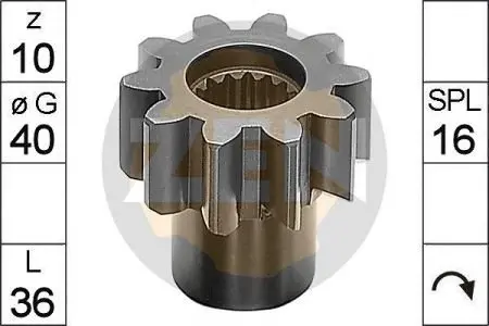 Шестерня бендикса стартера Iveco 190 260 380 400 440 720 10.3/12.9 ZEN ZN9402