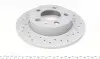 Диск тормозной (задний) Skoda Fabia/Octavia/VW Golf IV 98-(230x9)(с покрытием, с отверстиями,полный) ZIMMERMANN 100.1236.52 (фото 4)