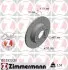 Диск тормозной (задний) Audi A6 97-05 (255x10) (с покрытием) (полный) ZIMMERMANN 100.3323.20 (фото 5)