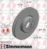 Диск тормозной (передний) BMW 5 (G30/F90)/7 (G11/G12) 15-(348x36) (R) (с покрытием) (вент.) ZIMMERMANN 150.2937.20 (фото 1)