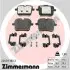 Колодки тормозные дисковые (комплект 4 шт) ZIMMERMANN 22039.180.2 (фото 1)