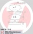 Колодки тормозные (передние) Fiat Panda 03-/500/500C 07-/Ford Ka II 08-16 (+датчик) ZIMMERMANN 24072.175.2 (фото 1)