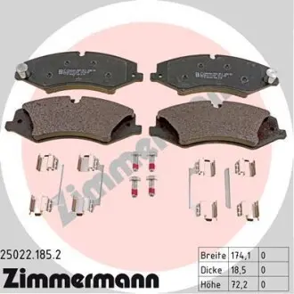 Гальмівні колодки. ZIMMERMANN 25022.185.2