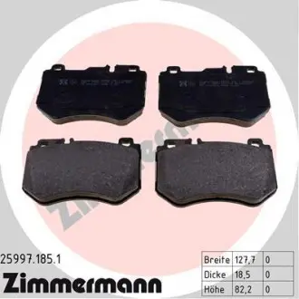 Гальмівні колодки. ZIMMERMANN 25997.185.1