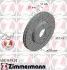 Диск тормозной (передний) MB A-class (W176)/B-class (W246/W242) 11- (295x28)(с покр)(вент)(с отверстиями) ZIMMERMANN 400.3679.20 (фото 1)