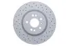 Диск тормозной (передний) MB M-class (W166) 11-15/GLE (W166) 15-19 (330x32) (с покр)(с отверстиями)(вент) ZIMMERMANN 400.3683.52 (фото 1)