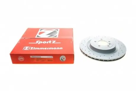 Диск тормозной (задний) Land Rover Range Rover 12-(365x25) ZIMMERMANN 450.5216.52