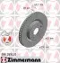 Диск тормозной (передний) Toyota Aurion/Camry/ Rav4 2.0-2.2 06- (296x28) (покров.) (вентилированный) ZIMMERMANN 590.2810.20 (фото 1)
